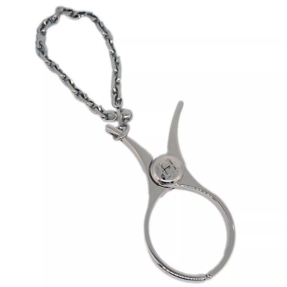 Hermes Filou Glove Holder Clip Silver Small Good 115276